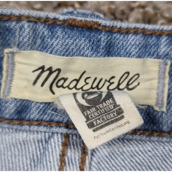 Madewell Jeans Womens 32 The Curvy Perfect Vintage Distressed Light Wash - Picture 3 of 5